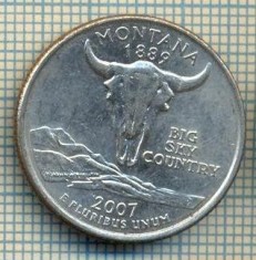 7346 MONEDA- S.U.A. -QUARTER DOLLAR - anul 2007 P -MONTANA -starea ce se vede