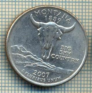 7346 MONEDA- S.U.A. -QUARTER DOLLAR - anul 2007 P -MONTANA -starea ce se vede foto