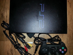 Playstation 2, ps2 ps 2 completa + 1 joc cu masini cadou foto