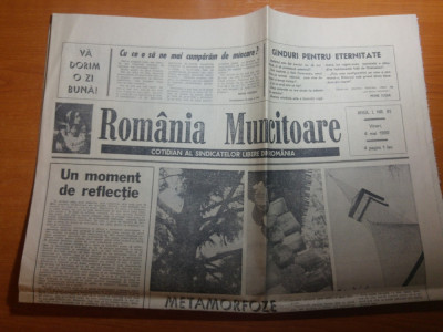 ziarul romania muncitoare 4 mai 1990- art. &amp;quot; a fost odata o revolutie &amp;quot; foto