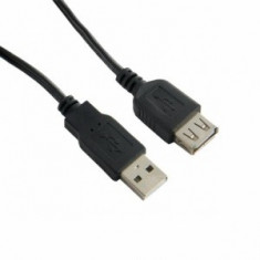 4World Cablu extensie USB 2.0 tip A-A M/F, 0.75m foto