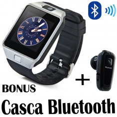 Smartwatch DZ09 ceas telefon cartela sim camera FOTO + CASCA Bluetooth foto