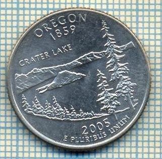 7337 MONEDA- S.U.A. -QUARTER DOLLAR -anul 2005 D - OREGON -starea ce se vede