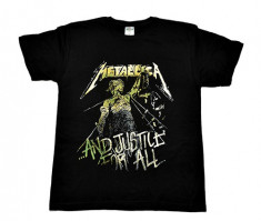 Tricou ROCK Metallica - Justice For All - new logo foto