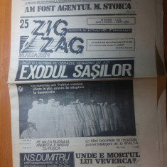 ziarul zig zag 28 august -3 septembrie 1990-art. despre exodul sasilor