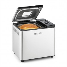 Klarstein aparat de facut paine 550 W 750g din o?el inoxidabil argintiu / negru foto