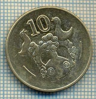 7311 MONEDA- CYPRU - 10 CENTS -anul 2002 -starea ce se vede