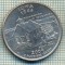 7331 MONEDA- S.U.A. -QUARTER DOLLAR -anul 2004 P - IOWA -starea ce se vede