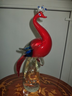 SUPERBA!..deosebita statueta de dimensiuni mari din sticla de Murano piesa foto