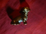 Statueta veche -Miniatura bronz - Catel , L= 4,5 cm