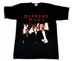 Tricou Depeche Mode - logo rosu foto