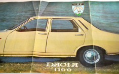 Pliant publicitar UAP - Dacia 1300 - export Germania foto