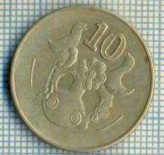 7309 MONEDA- CYPRU - 10 CENTS -anul 2002 -starea ce se vede