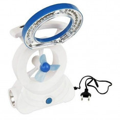 Ventilator reincarcabil de camping cu 24+1 LED foto