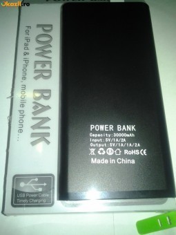 Baterie externa Power bank 30.000 mAh foto mare Baterie externa Power bank 30.000 mAh foto mare