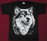 Tricou Lup cu ochii verzi ,marimi de adulti si de copii si XXXL