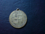 Medalion svastica, marturie botez, 1927
