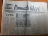ziarul romania libera 27 aprilie 1990-manifestatie in piata cu 30000 de oameni