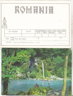 bnk cp Cabana Vadu Crisului - CP QSL - necirculata foto