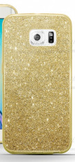 Husa Samsung Galaxy S7 Edge TPU Glitter Gold foto