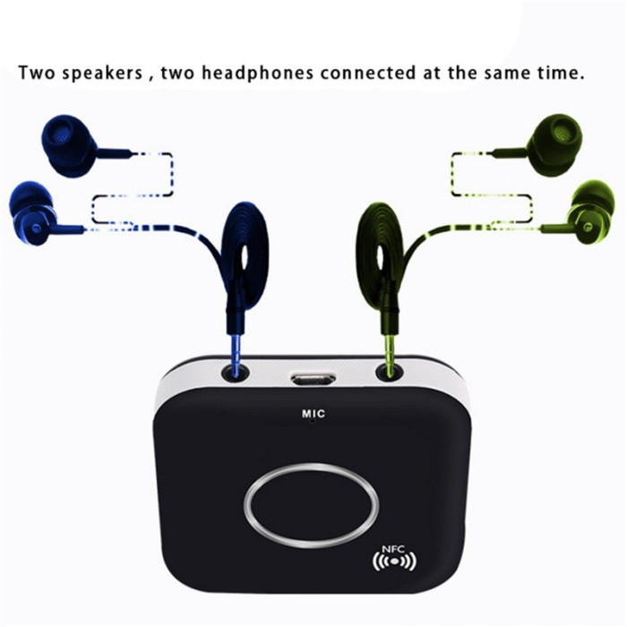 Receiver Receptor Audio Bluetooth, NFC Bluetooth 4.1, 2 iesiri audio, microfon foto mare Receiver Receptor Audio Bluetooth, NFC Bluetooth 4.1, 2 iesiri audio, microfon foto mare