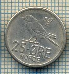 7482 MONEDA- NORVEGIA - 25 ORE - anul 1967 -starea ce se vede