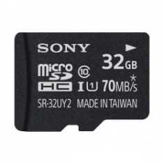 Sony microSDHC 32GB, UHS-I, clasa 10, 70MB/s - card cu adaptor SD foto