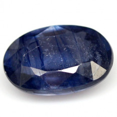 5.47 CT NATURAL! 8 X 12 mm. BLUE MADAGASCAR SAPPHIRE OVAL/safir natural foto