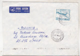 Bnk fil Aerofilatelie - plic circulat spre Polonia in 1983