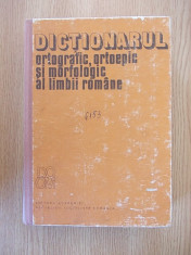 DICTIONARUL ORTOGRAFIC, ORTOEPIC SI MORFOLOGIC AL LIMBII ROMANE- CARTONATA foto