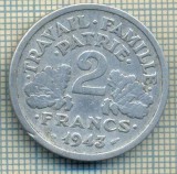 7511 MONEDA- FRANTA - 2 FRANCS - anul 1943 (VICHY) -starea ce se vede, Europa