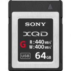 Sony XQD Seria G, 64GB, 440MB/s citire, 400MB/s scriere foto