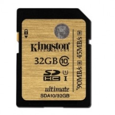 Kingston SDHC Ultimate 32GB Class 10 UHS-I 90MB/s read 45MB/s write Flash Card foto