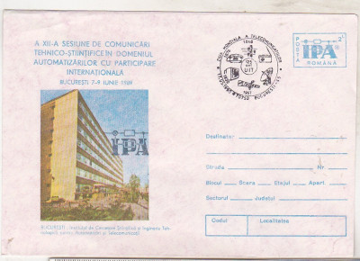 bnk fil Intreg postal IPA 1989 cu stampila ocazionala foto