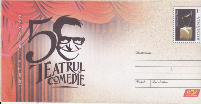 bnk fil Intreg postal necirculat 2011 - Teatrul de comedie