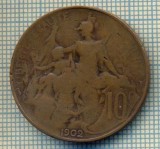 7501 MONEDA- FRANTA - 10 CENTIMES - anul 1902 -starea ce se vede