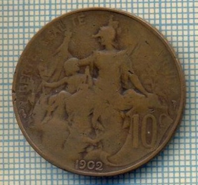 7501 MONEDA- FRANTA - 10 CENTIMES - anul 1902 -starea ce se vede foto