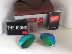 RAY BAN 3025 AVIATOR Large Metal 112/19, 100% ORIGINALI !!! foto