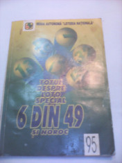 TOTUL DESPRE LOTO SPECIAL 6 DIN 49 SI NOROC 1995 foto