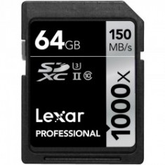 Lexar Professional SDXC 64GB 1000X UHS2, 150MB/s foto