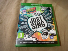 Just Sing, XBOX One, original si sigilat, alte sute de jocuri! foto