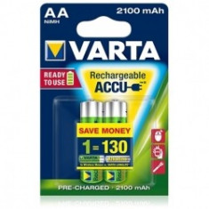 Varta - Acumulatori reincarcabili AA R3 2100 mAh, blister 2 buc. foto