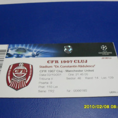 Bilet CFR Cluj - Manchester United