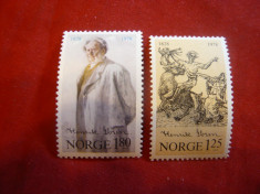 Serie 50 Ani H.Ibsen 1978 Norvegia , 2 valori foto