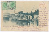 3679 - TURNU SEVERIN, ships, Litho, Romania - old postcard - used - 1900, Circulata, Printata
