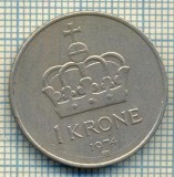 7476 MONEDA- NORVEGIA - 1 KRONE - anul 1974 -starea ce se vede, Europa