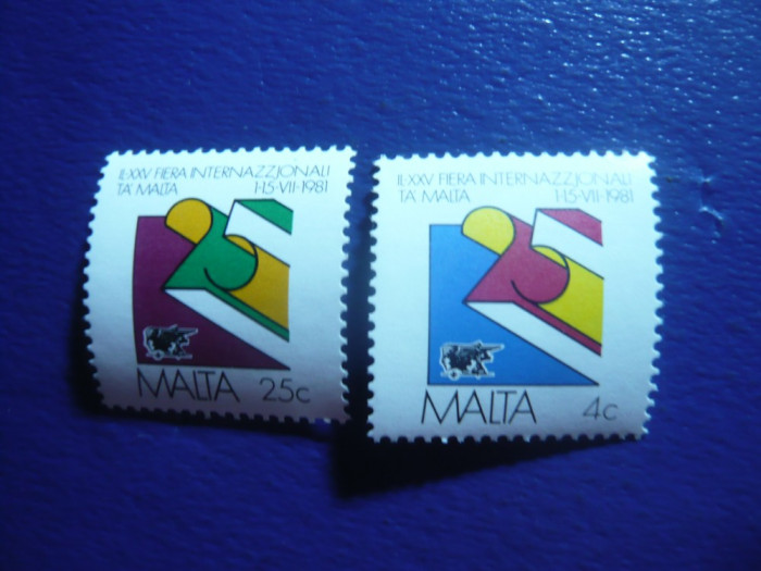 Serie Targ International Malta 1981 Malta , 2 valori