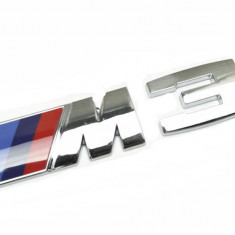 Emblema auto M Power 3 metalica adeziv prefesional inclus