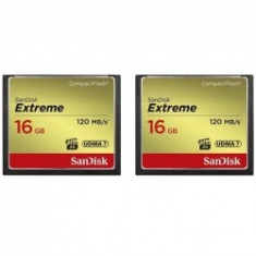 SanDisk Extreme CF 2-Pack 16GB 120MB/s SDCFXS2-016G-X46 foto