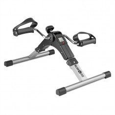 KLARFIT SPINMIN PRO MINI BIKE, aparat cu pedale pentru exerci?ii, display, rabatabil, culoare neagra foto